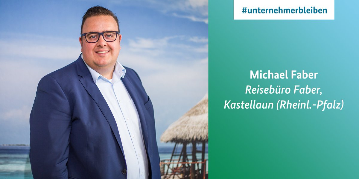 #unternehmerbleiben: Michael Faber führt sein Reisebüro in 2. Generation: „Die #Überbrückungshilfe ist wichtig, damit ich Fixkosten decken sowie Arbeitsplätze und die Betreuung der Kunden sichern kann.“ <a href="/ReisebueroFaber/">Reisebüro Faber</a> #gemeinsamgegencorona #Coronahilfen #COVID19
