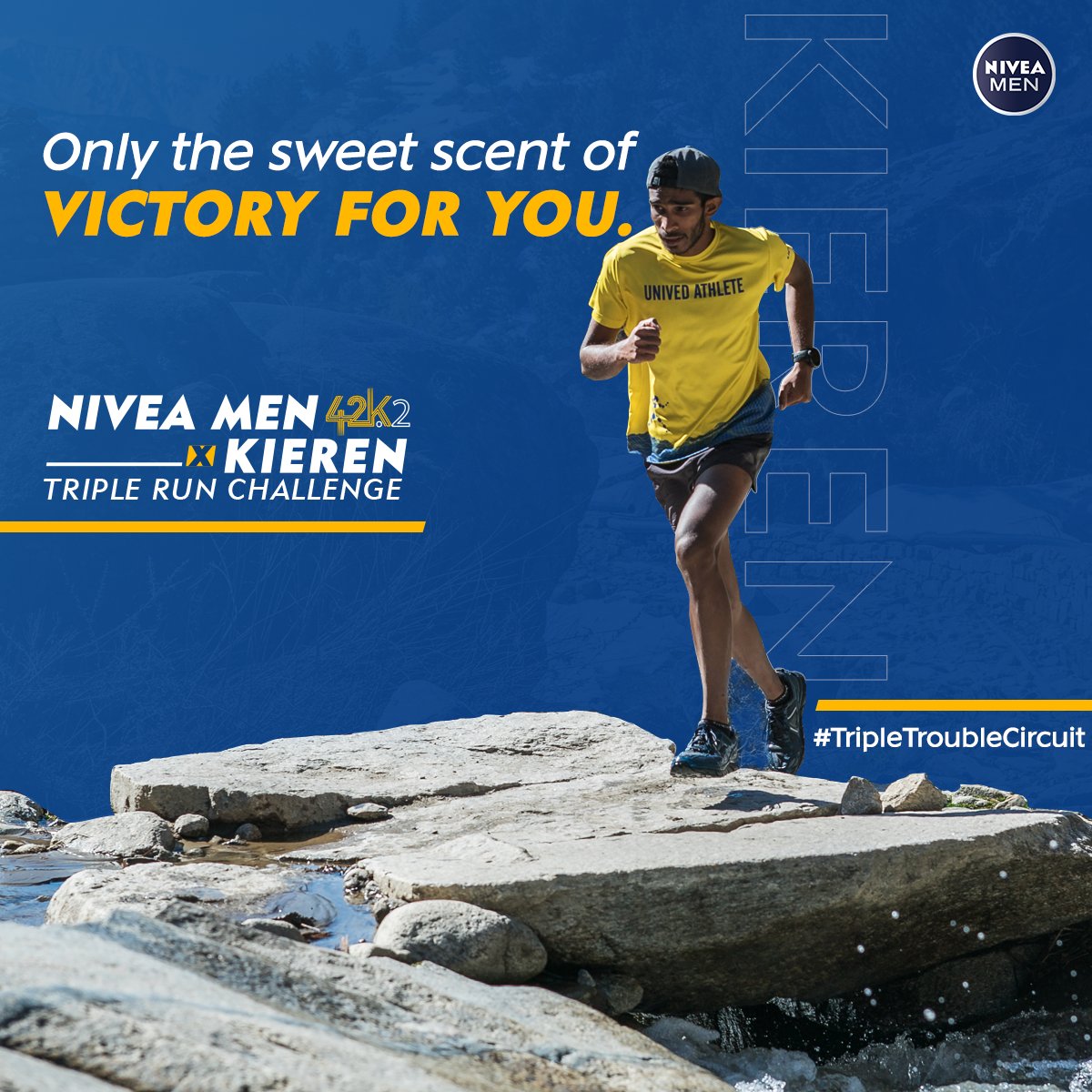 We wish <a href="/kierendsouza/">KIEREN DSOUZA</a> all the best as he attempts an FKT (fastest known time) to complete the 126 km long #TripleTroubleCircuit. Catch Kieren set out for the triple marathon from Manali, tonight, at 12 AM. 
#HereForTheLongRun #TripleRunChallenge #NIVEAMEN42K