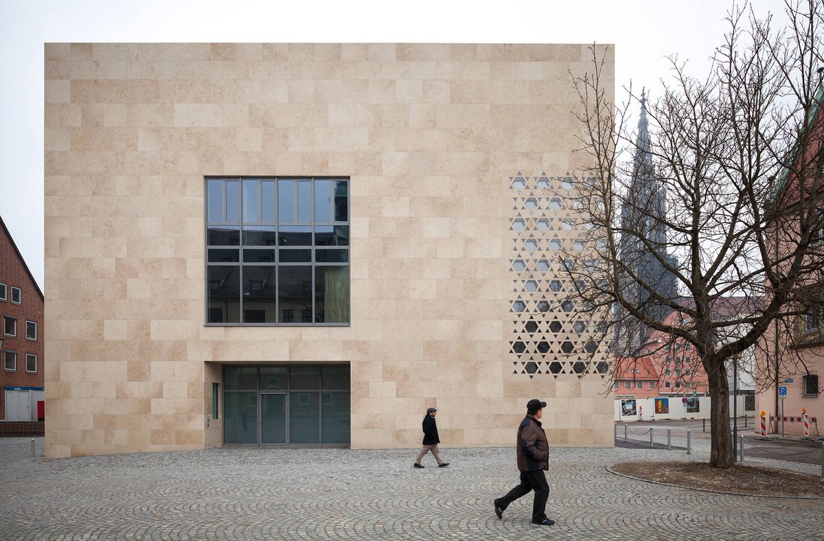 The Weinhof Synagogue was built in 2012 in Ulm, Germany.Another good example of a Cube.