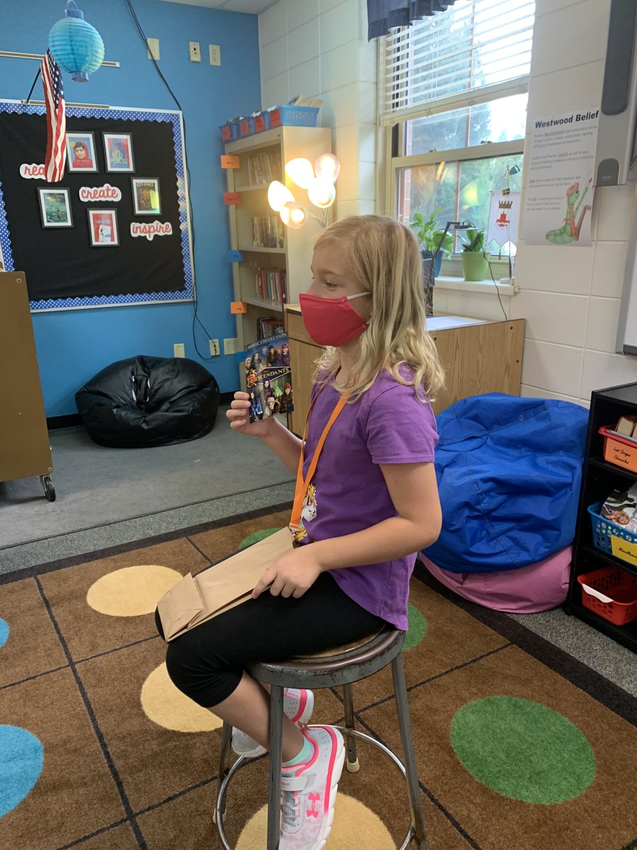LutzClass's tweet image. We like books, have won medals and trophies, and look forward to Halloween! Sharing "Brown Bags" is helping us get to know our teammates. #rockonwestwood #wdppride