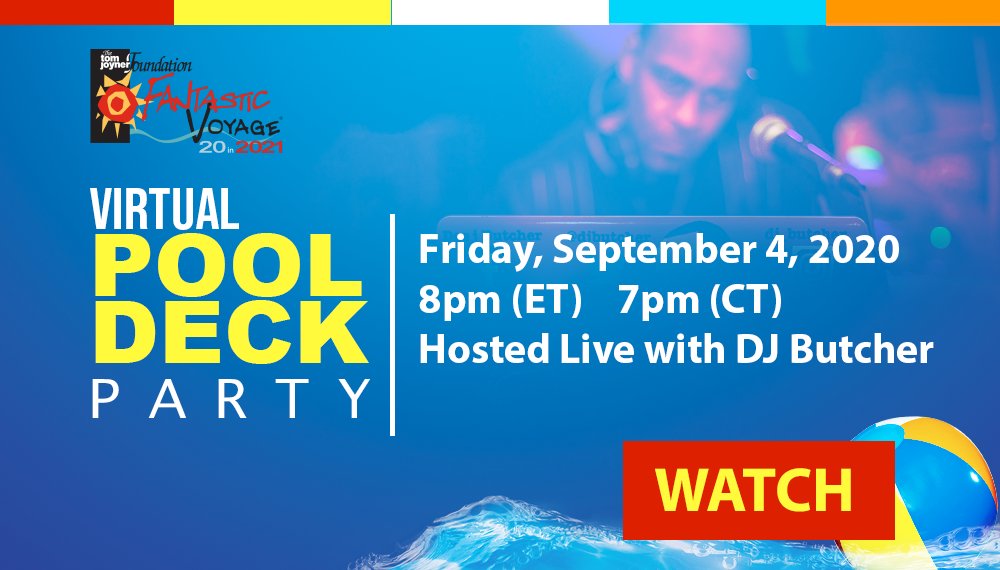 Start you Labor Day Weekend TONIGHT at 8pm EST! Party with a Purpose at the Tom Joyner Fantastic Voyage Virtual Pool Deck Party! WATCH HERE: bit.ly/3bufnLi #FantasticVoyage20