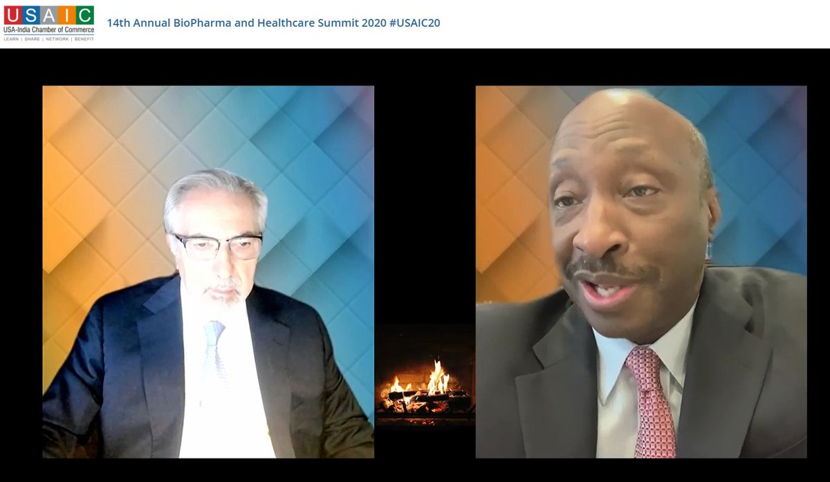 kapilmk's tweet photo. @Merck CEO #KennethFrazier talks about 3 announced programs #COVID19 … Promising portfolio and wide coverage of disease pathway. Explains why it took time to come to limelight… #Firesidechat at #USAIC20 https://t.co/TdMPnYzV8b