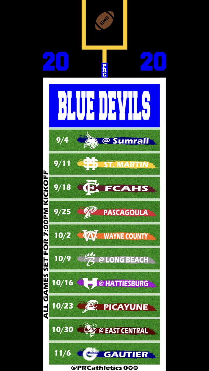 PRCathletics's tweet photo. New year. Same diehard fans.
It’s GAMEDAY, as @PRCfootball opens up the 2020 season on the road tonight!
🆚 - Sumrall Bobcats
📍 - Sumrall High School
🕖 - 7pm Kickoff
#PRCfootball🏈 #GoDevils😈 https://t.co/O0UDGCLwFw