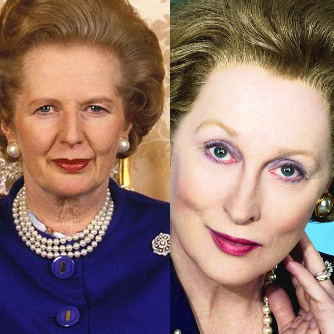 4 - Dans La Dame de Fer (2012) de Phyllida Lloyd, Meryl Streep se met dans la peau de Margaret Thatcher, unique femme Premier ministre du Royaume-Uni.
