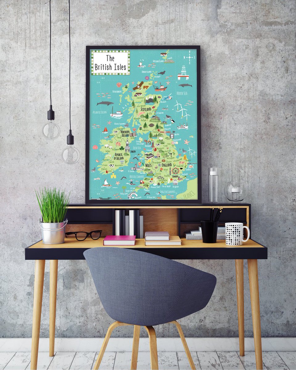bekcruddace's tweet image. Now back in stock in all sizes - my best selling illustrated map of the British Isles. Available as an A4, A3 or A2 sized print 😀

etsy.com/uk/shop/BekCru…

#illustration #illustratedmap #ukmap #britishisles
