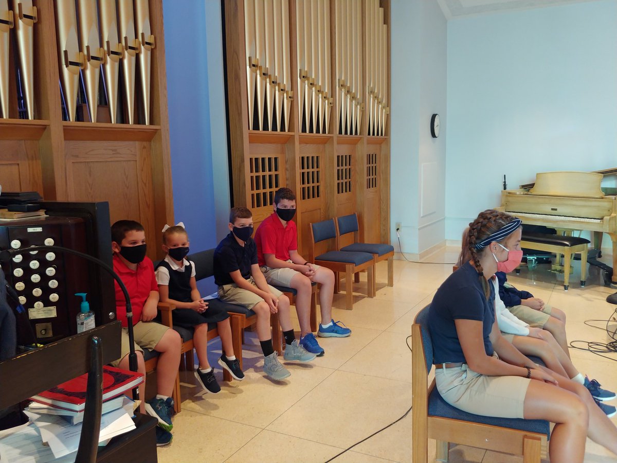 SaintsICS's tweet photo. Back together for a school Mass. God is so very good https://t.co/FrWa0Eqadg
