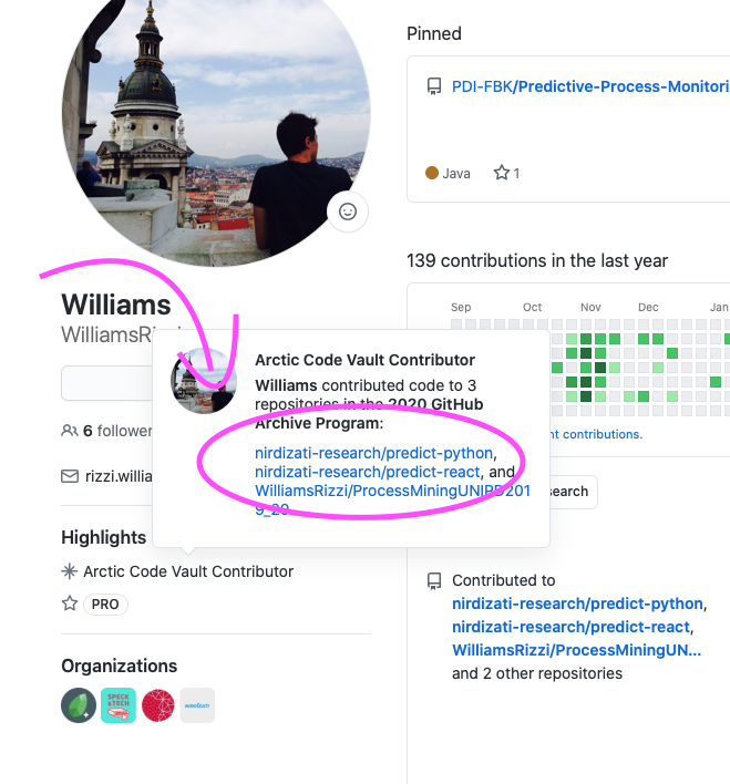 WillyRizzi's tweet photo. #Nirdizati has been included in @github ‘s #ArticCodeVault .
@BPMConf -> #ProcessMining and #PredictiveProcessMonitoring must go on!
#proudMoment with @cghidini @FabrizioMaggi https://t.co/5FW1EBsJ5w