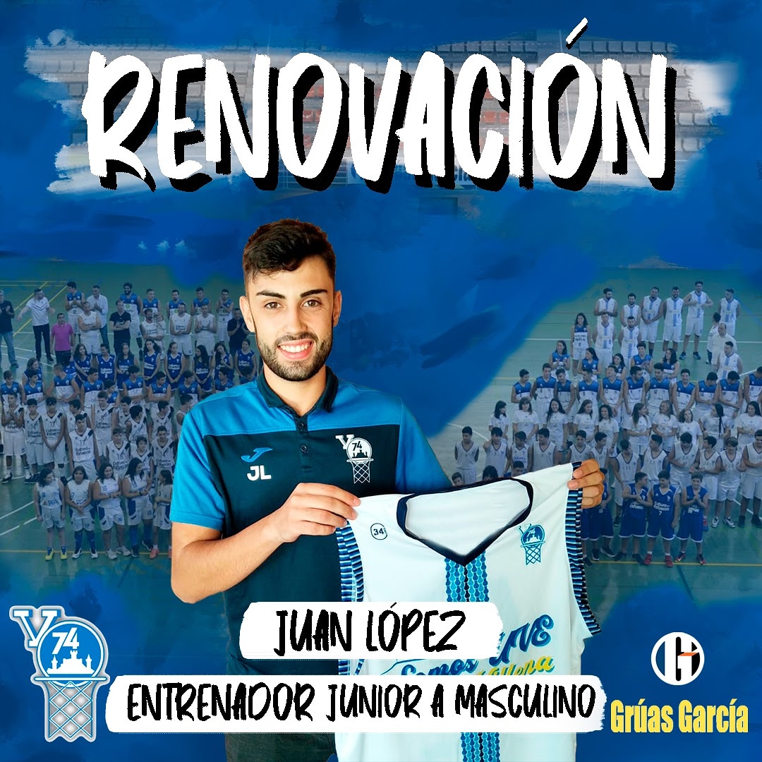 V74Villena's tweet photo. ❗❗ Juan López RENOVADO ❗❗ @gruas_garcia

Equipo:
Junior A masculino ✅

Juan que ya dirigió durante la temporada pasada a nuestro junior masculino RENUEVA un año más con nosotros y seguirá al mando del junior 😍💃🏻🔝

¡¡ Mucho ánimo @Juan_Lopez_8 !! 🏀👏 

#somosuve 💙🤍 https://t.co/P61N8ZfOhH