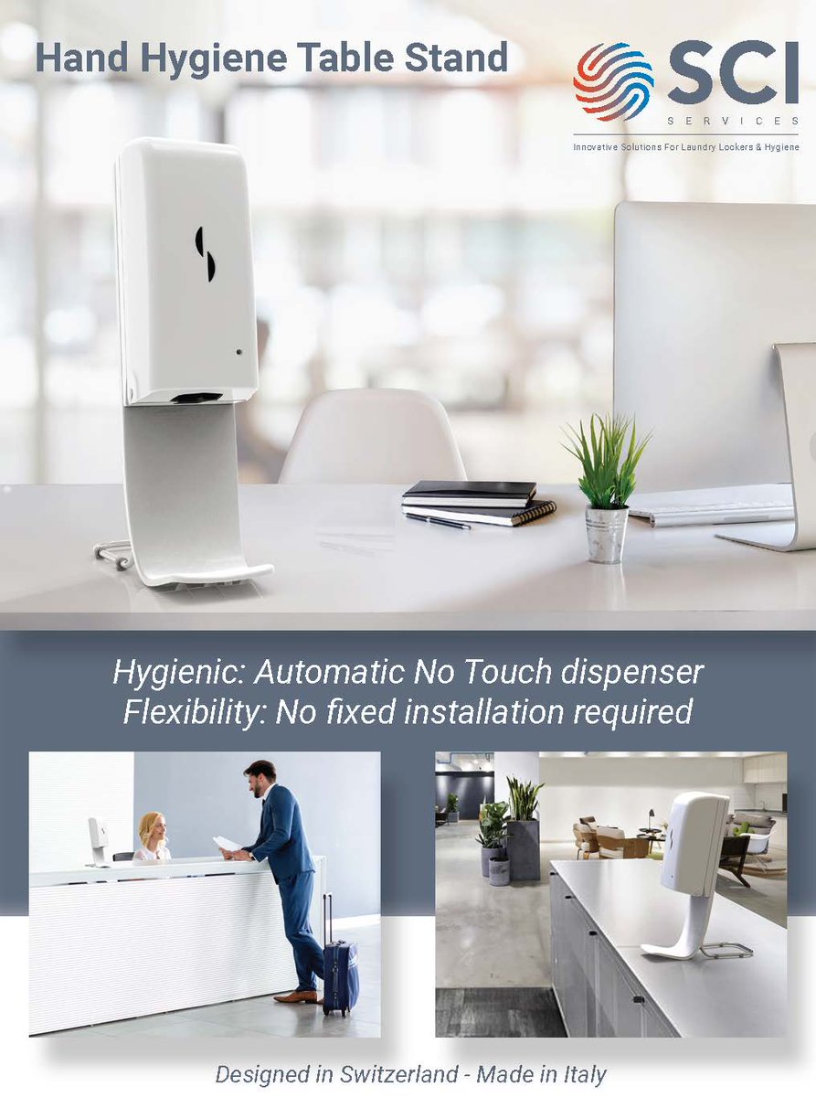 SCI_ServicesSA's tweet photo. Flexible Hand Hygiene Solutions
For more information contact us info@sci-services.ch
https://t.co/vnMB3riL1x
#handhygiene #cleanhands #hygienesolutions #soapdispenser #hygiene
@SCI_ServicesSA https://t.co/1J0vXgZccQ