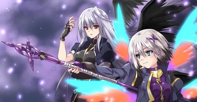 さらにお蔵出しSkeb絵、アインスと王様、共闘シチュの依頼!戦いを前に余裕ある雰囲気に描けててらしさが出たかな?と思っています☺️ 