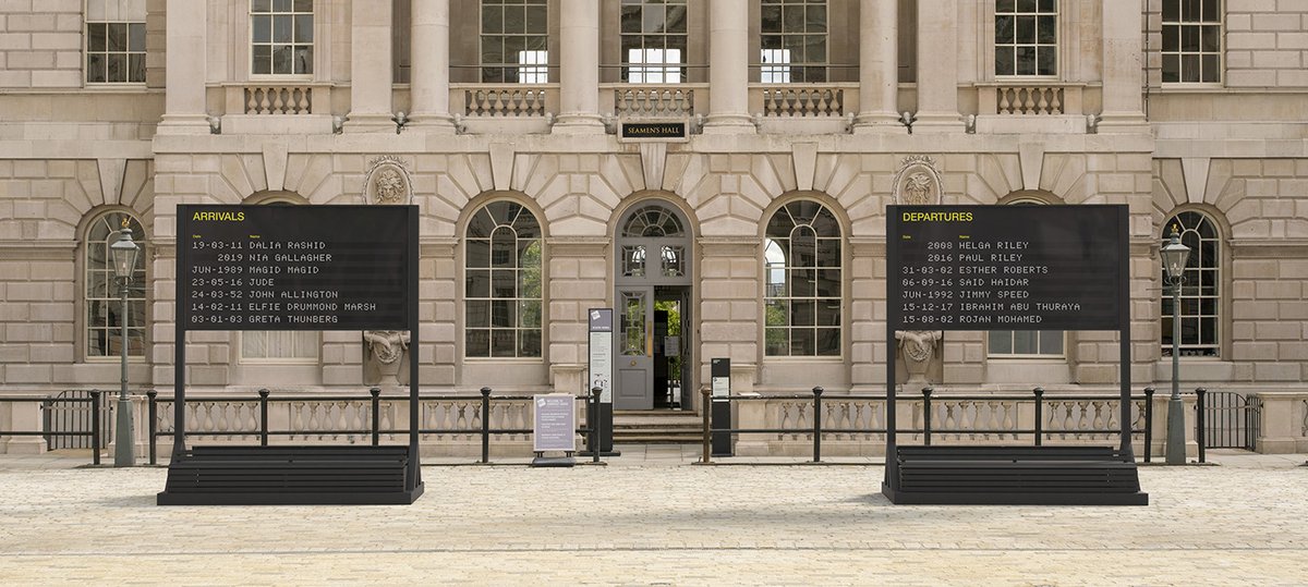 Arrivals + Departures opens next Thu 10 Sep.

A new public artwork by YARA + DAVINA inviting you to explore birth, death &amp; the journey between by celebrating an arrival or commemorating those passed.

Find out more here: bit.ly/ArrivalsDeps

<a href="/artsadm/">Artsadm*n</a> <a href="/ArrivalsandDeps/">ArrivalsandDepartures</a>