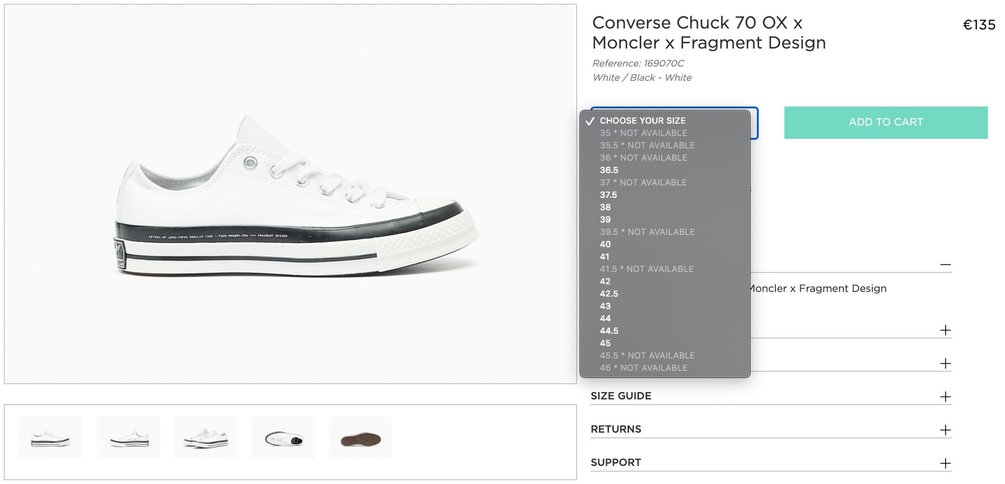 converse chucks 44 5