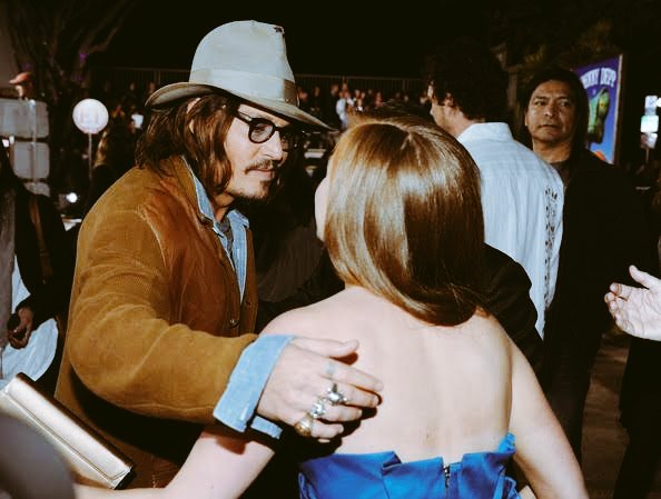  #IslaFisher on  #JohnnyDepp "I was supposed to kiss him,but on the day I had a little cold and I didn't want to do that to him"  #Rango (2011 film)