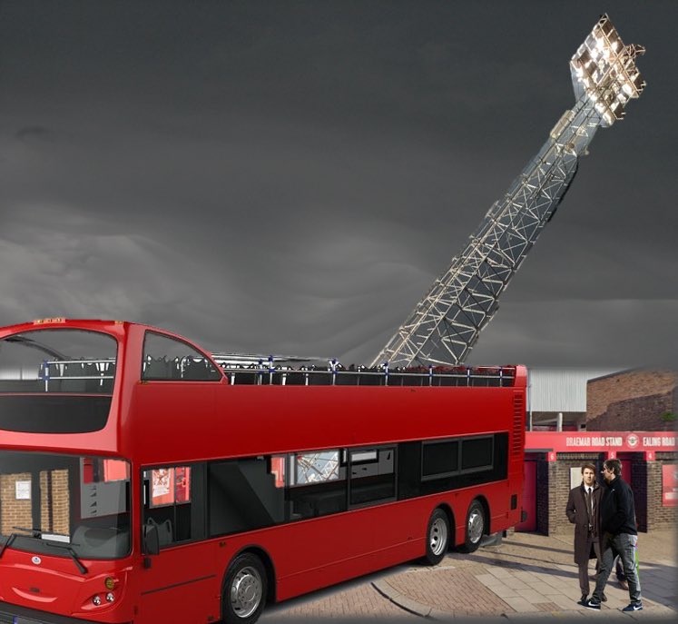 AMLEWIS_creates's tweet photo. Was lovely to get back to the old girl one last time and pick this up. No idea where it’s going to go though. #BrentfordFC #FarewellGriffinPark #PrivateDeal #FloodlightPorn https://t.co/TjVSPxJ1nm