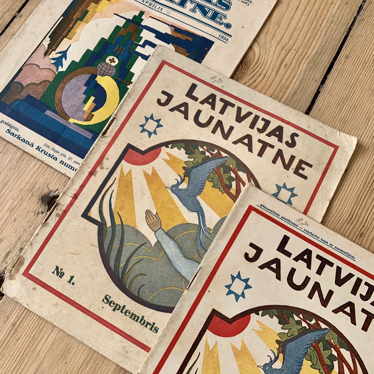 _MattLamont's tweet photo. Lativijas Jaunatne 1928 and 1930 magazines. https://t.co/Xa1BGuD01z