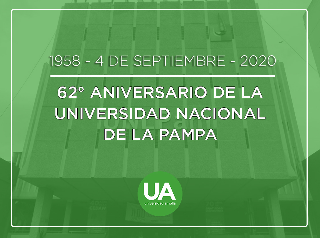 UA_UNLPam's tweet photo. Hoy se cumplen 62 años de la creación de nuestra Universidad de La Pampa. Ese momento histórico, al igual que el de su nacionalización en 1973, se basó en la lucha por la conquista de derechos en la que participó la comunidad pampeana en su conjunto. https://t.co/8iHZ0UzH6O