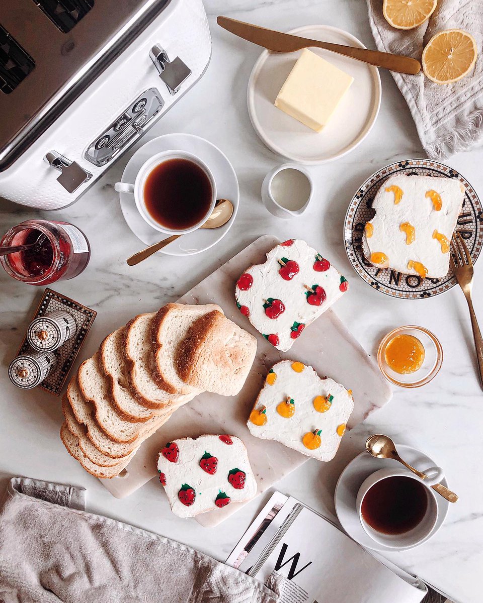 LoveYourMorphy's tweet photo. Spend a little extra time on your brekkie this morning in celebration of #FesTeaVal! ☕ You can even get creative like @mai.ng [via Instagram] using our White Verve Kettle, Toaster and Coffee Machine! https://t.co/zlReUpzBhh https://t.co/KbsRP2f1FG