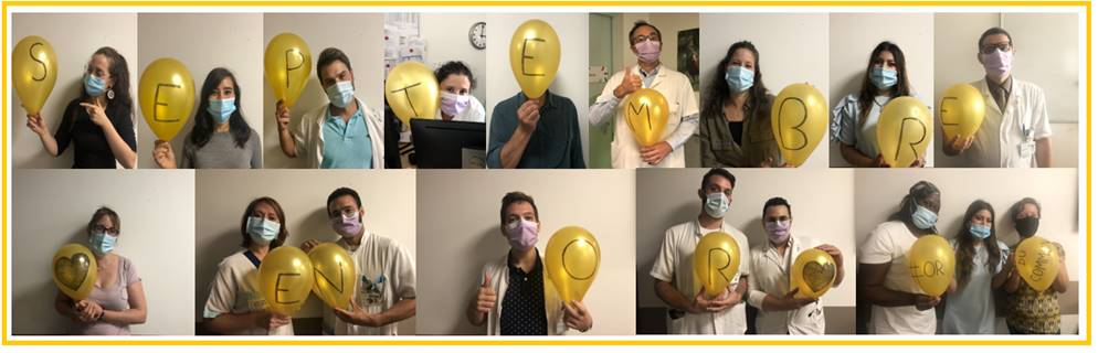 📸 Le département d’innovation thérapeutique et d’essais précoces #DITEP <a href="/GustaveRoussy/">Gustave Roussy</a> mobilisé pour #SeptembreEnOr et la lutte contre les cancers de l'enfant 🎗️