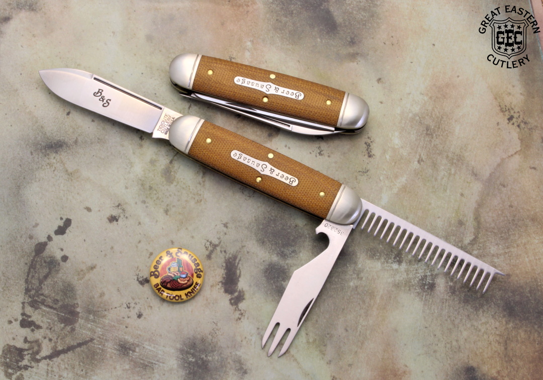 GreatEasternCut's tweet photo. #35 Beer &amp; Sausage Bar Tool Knife in Natural Canvas Micarta

#knife #knives #pocketknife #edc #gear #madeinusa #sharp https://t.co/4E2Dhp9PGj