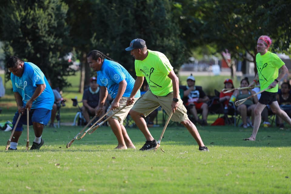 choctawnationOK's tweet photo. Choctaw stickball has been described as the father of all field sports. This game has &amp; continues to influence Choctaw people. Each year at our Annual Labor Day Festival, many gather to play the game of stickball. Watch the following video to learn more>>https://t.co/QDXL87gBvS. https://t.co/yDoCroz1nJ