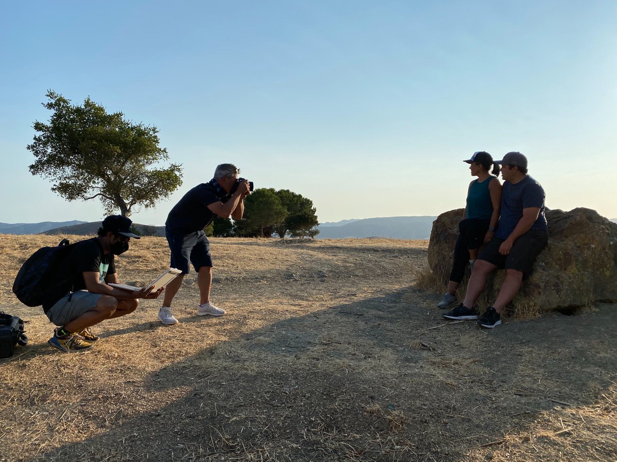 noblestudios's tweet photo. It's clear sunny skies at the top! The Noble Crew took to the golden rolling hills surrounding #SLO to get a few pics of some hikers for our new client @shareSLO. #SLObeautiful #SLOready #SLOcialmedia https://t.co/SSlKxFVWG5