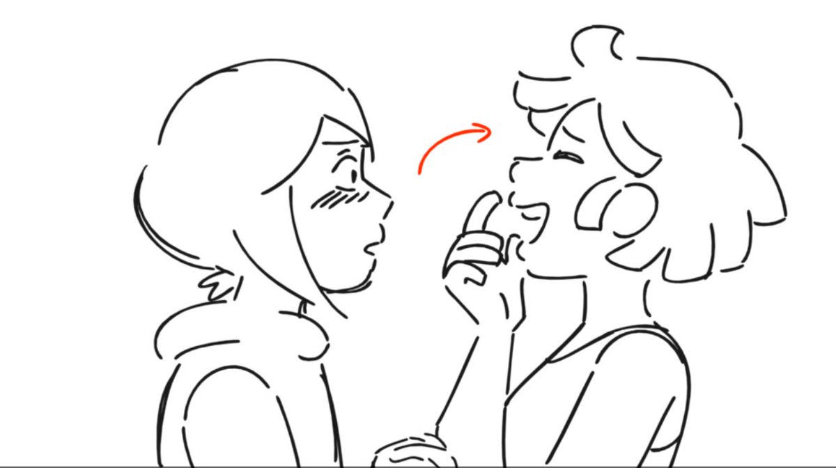 This was a scene that got cut from the montage, but originally Simon and Grace had an awkward middle school ass kiss that ended with Grace laughing in Simon's face and Simon pretending it did not just blow his mind 3/3 