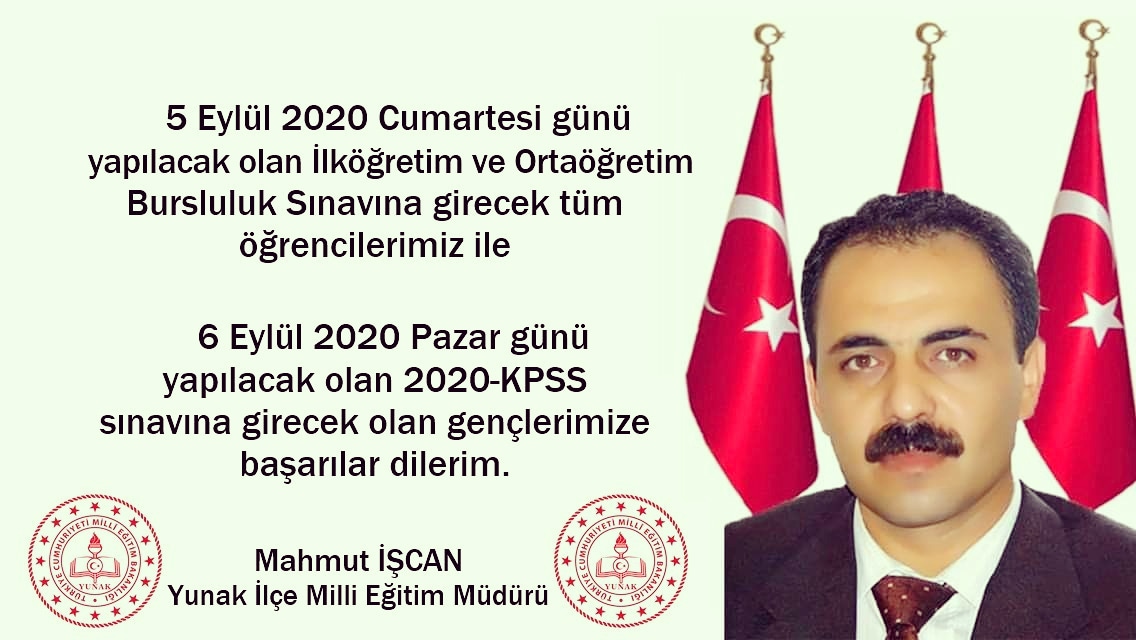 Mahmutiscann's tweet photo. #DYBS
#KPSS
Başarınız, en çok bizi sevindirecektir. Haydi gençler,
Başarılar!
@tcmeb @OSYMbaskanligi @konyamem @yunakmem https://t.co/cQ1ePb59HV