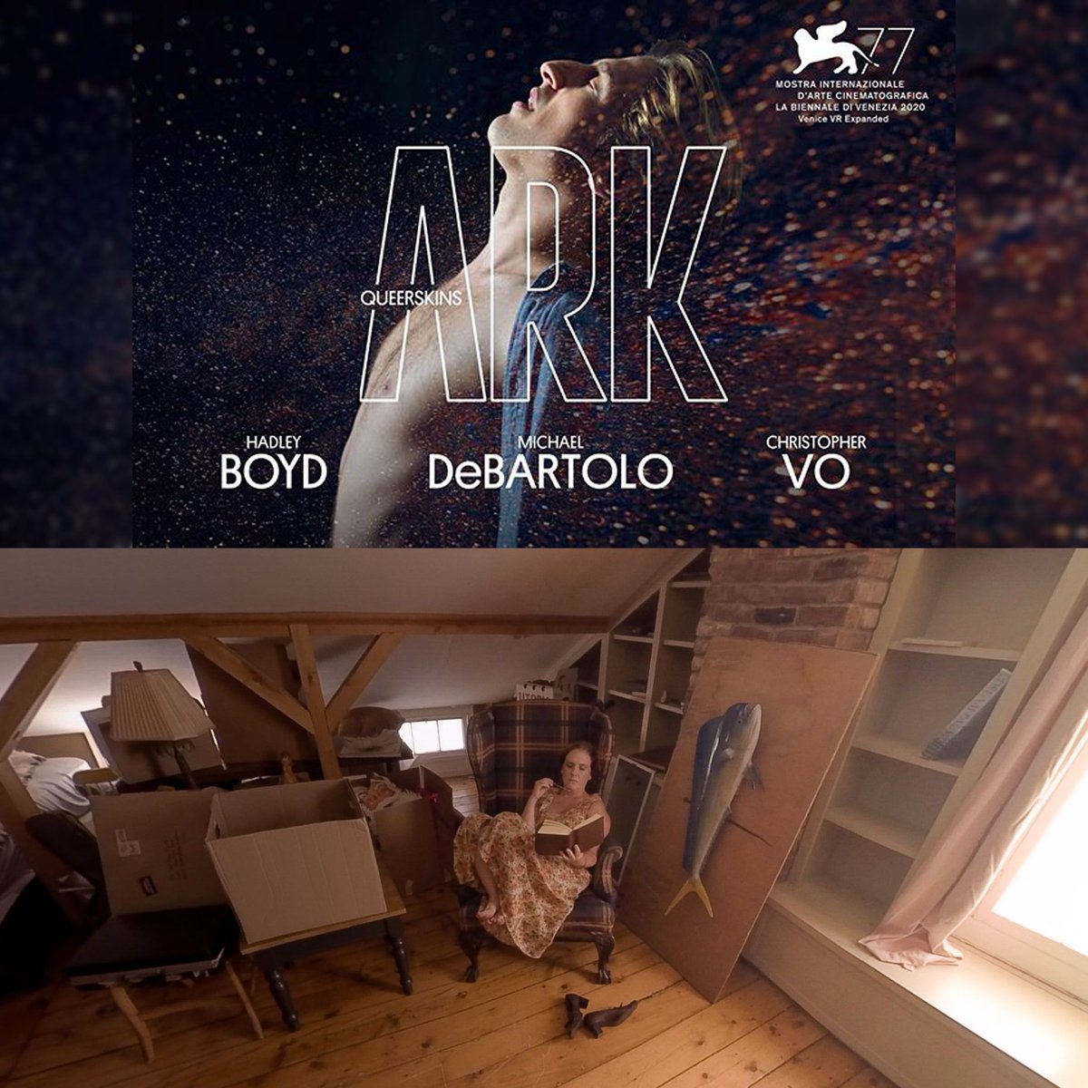 hey_milkman's tweet photo. β@Queerskins: ARKβ has premiered at @la_Biennale! Contributing to this rich, kinetic installment with @atomicvacation, @cloudred, and #IntelStudios has been an honor. See the film and join the interactive installation: https://t.co/xXp7DlKP0X https://t.co/mO1E2beaV4