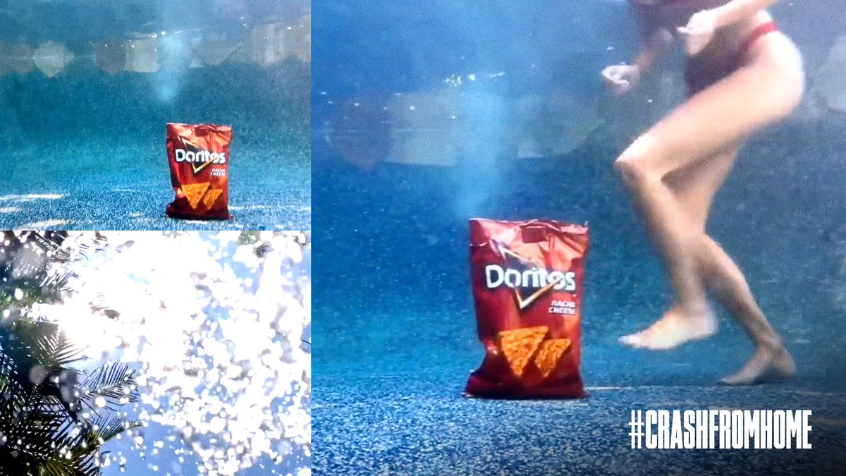 Doritos's tweet photo. π₯ Congratulations @armadapartners
Bringing your Doritos with you underwater takes dedication. And we love dedication to Doritos! #CrashFromHome https://t.co/QIlfAj6pgW