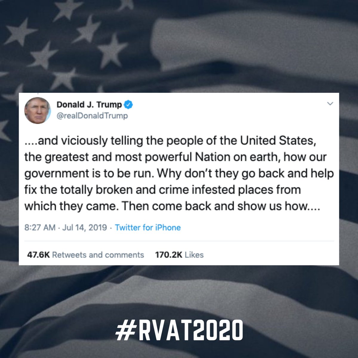 60. John McCain knew that while Obama and his supporters were his political opponents, they were still proud Americans."We are fellow Americans, and that's an association that means more to me than any other."Trump, on the other hand...  https://twitter.com/RVAT2020/status/1298938312128966656?s=20