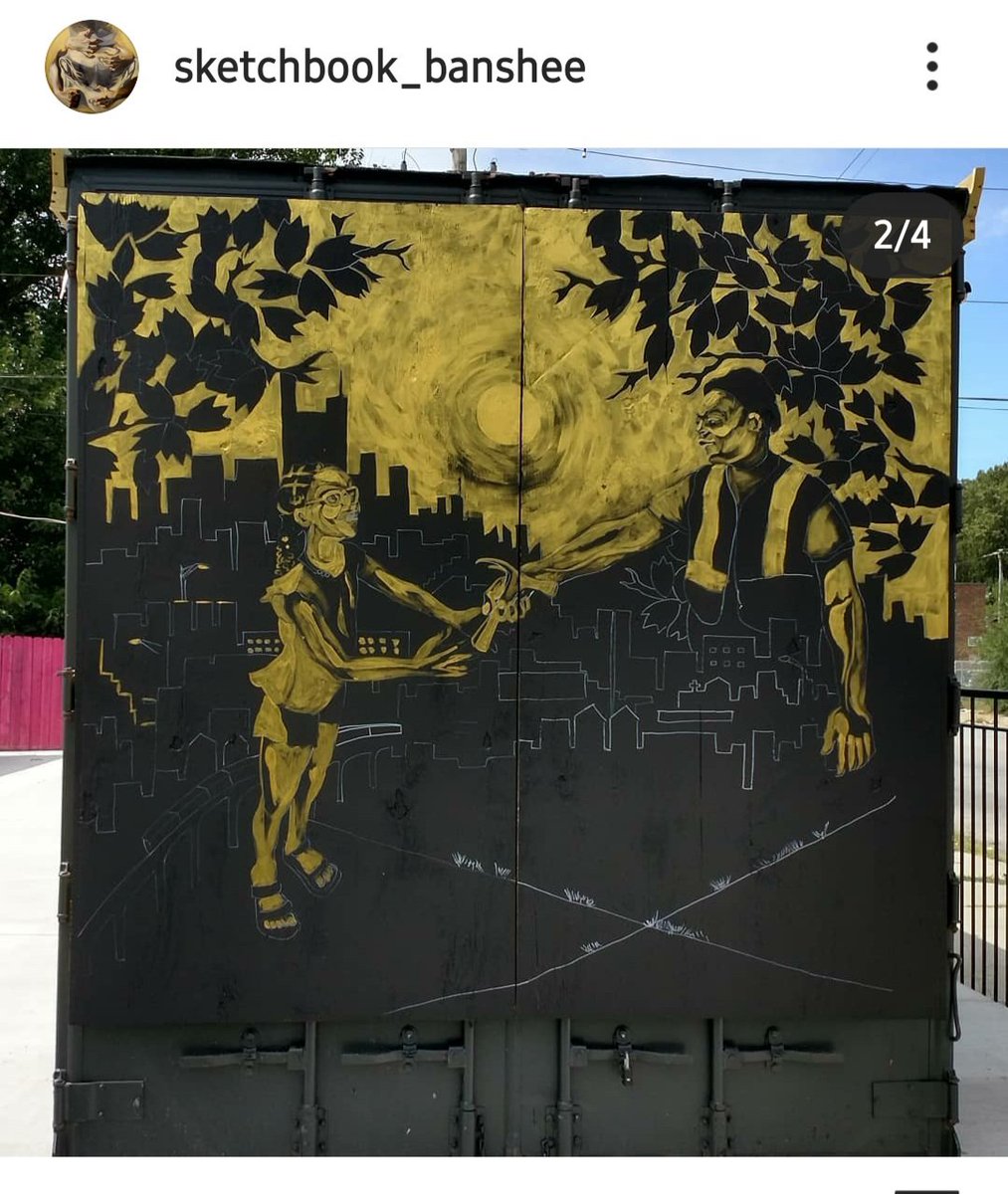 MASKchicago_'s tweet photo. #KatherineCavanaugh aka #SketchbookBanshee & #Nico are making some amazing art on the #MASKBlockAcademy & Micro Community Center on #75thAndStewart.
Thank you for this grant @ncjwcns National Council of Jewish Women Chicago North Shore Section!
@TamarManasseh @MASKchicago_ https://t.co/3IHJDpNOdf