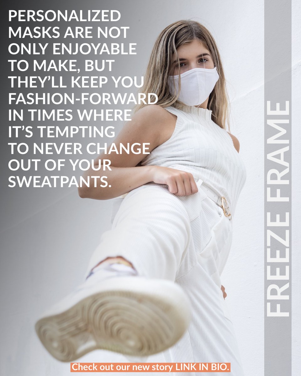 TigerTimesTHS's tweet photo. Considering mask will be mandatory for months to come, you might as well have a little fun with it. In our most recent story, editor in chief pain Sims walks you through fashionable ways to style your mask. Photo by Abby Elliott. #freezeframefriday #txhigh https://t.co/WwLyGdBlSg