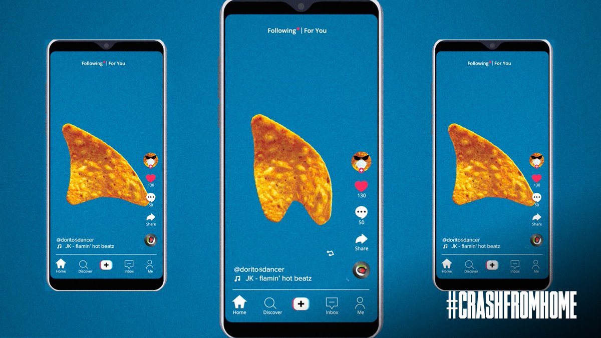 Doritos's tweet photo. π₯ Congratulations @LuiFenty
Apparently Doritos chips can dance now and we're here for it! #CrashFromHome https://t.co/YKB5QtS8hE