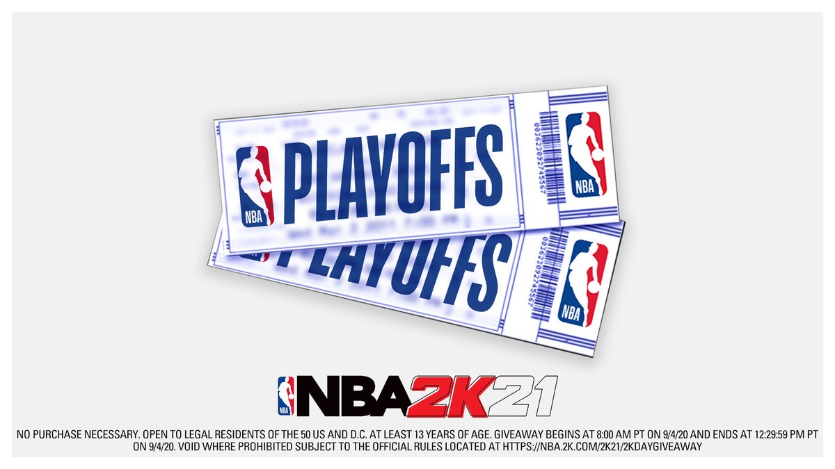 NBA2K's tweet image. 2K Day Giveaway 🚨 Another Playoffs in the Bubble opportunity 🚨 Reply with #2KDay and #giveaway for a chance to win two virtual fan tickets to The Playoffs 

Rules: nba.2k.com/2k21/2kdaygive…
