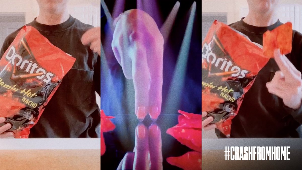 Doritos's tweet photo. π₯ Congratulations Hilary!
Those are some pretty sick dance moves for a hand! #CrashFromHome https://t.co/4SEqT6wbL1
