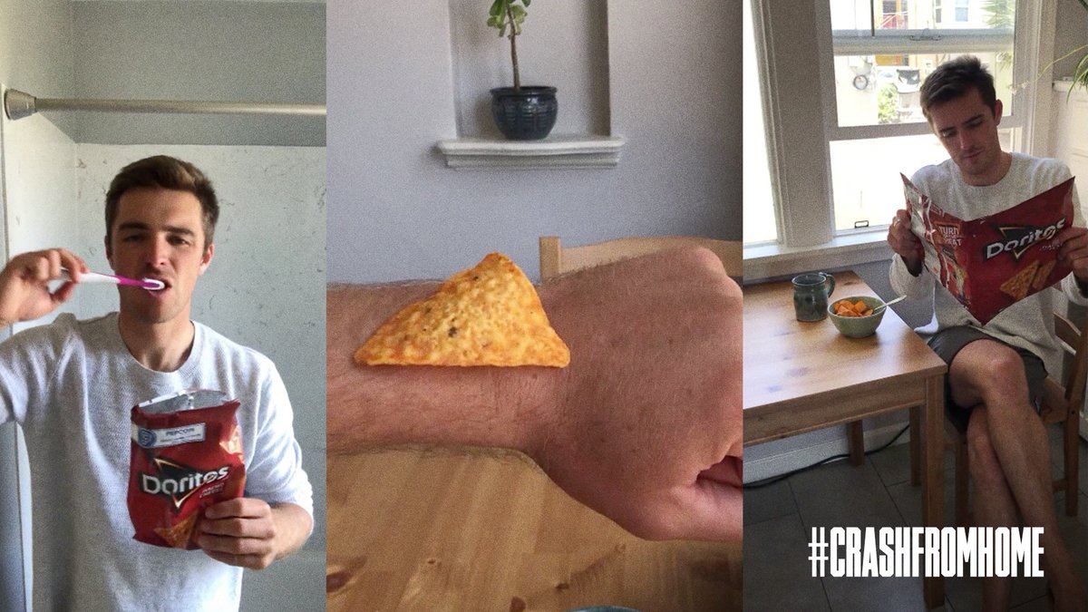 Doritos's tweet photo. π₯ Congratulations Erick!
You're really serious about your Doritos, huh? That's enough to win #CrashFromHome https://t.co/kisV1LNS1O