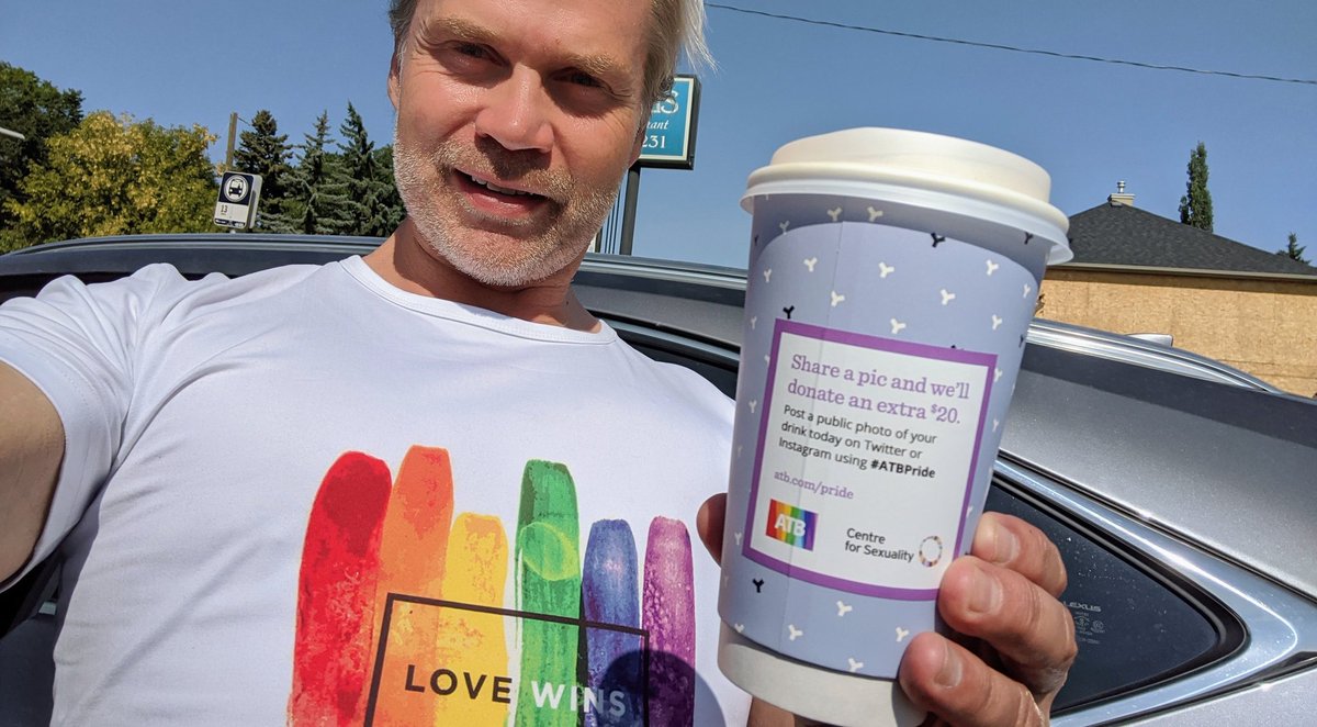 theToddHirsch's tweet photo. Coffee at @monogramco ! And a $20 donation from @atbfinancial to @YYCsexualhealth and LGTB2S+ youth!
LOVE WINS!
#ATBPride https://t.co/JJQDzU6ckT