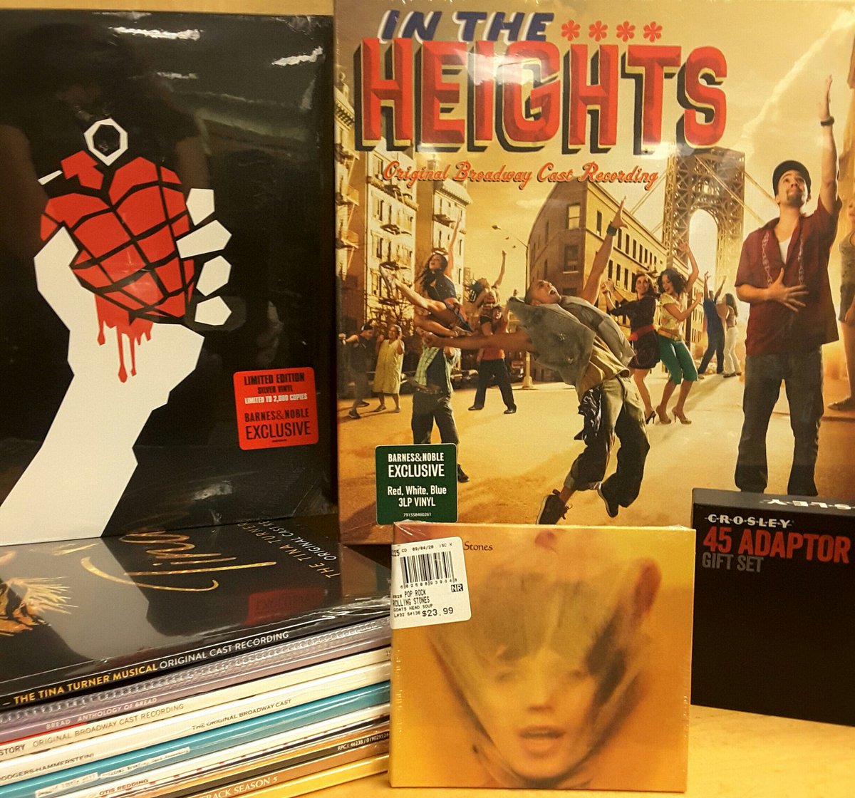 BNNewportBeach's tweet photo. Happy #NewMusicFriday and #bnvinylweekend! #vinyl is 10% off the list price and #Crosley #turntables are 25% off, plus we have the #remastered #rollingstones #GoatsHeadSoup2020! #142bn #barnesandnoble @BNBuzz #music #newmusicalert #musicstore #vinylweekend https://t.co/tsklsuvbdM