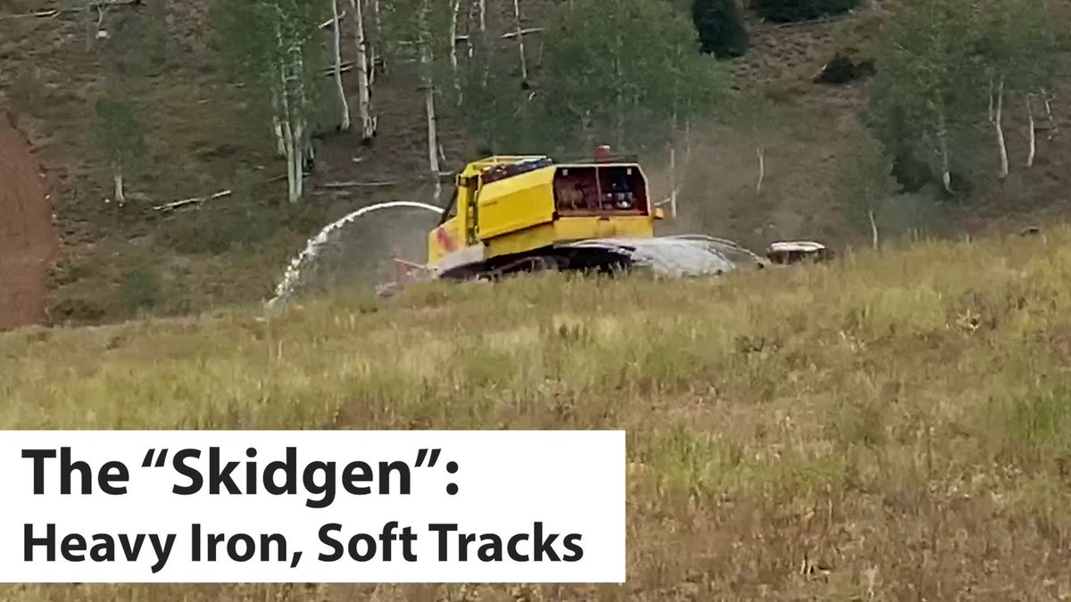 fire_grizzly's tweet photo. #GrizzlyCreekFire   There's a special type of "heavy iron" supporting crews on the Grizzly Creek Fire that's got the heart of a dozer, but the guts of a nimble firefighting machine. Check out the "Skidgen"!

https://t.co/EucghQ0x8N https://t.co/A5fqywd7Dz