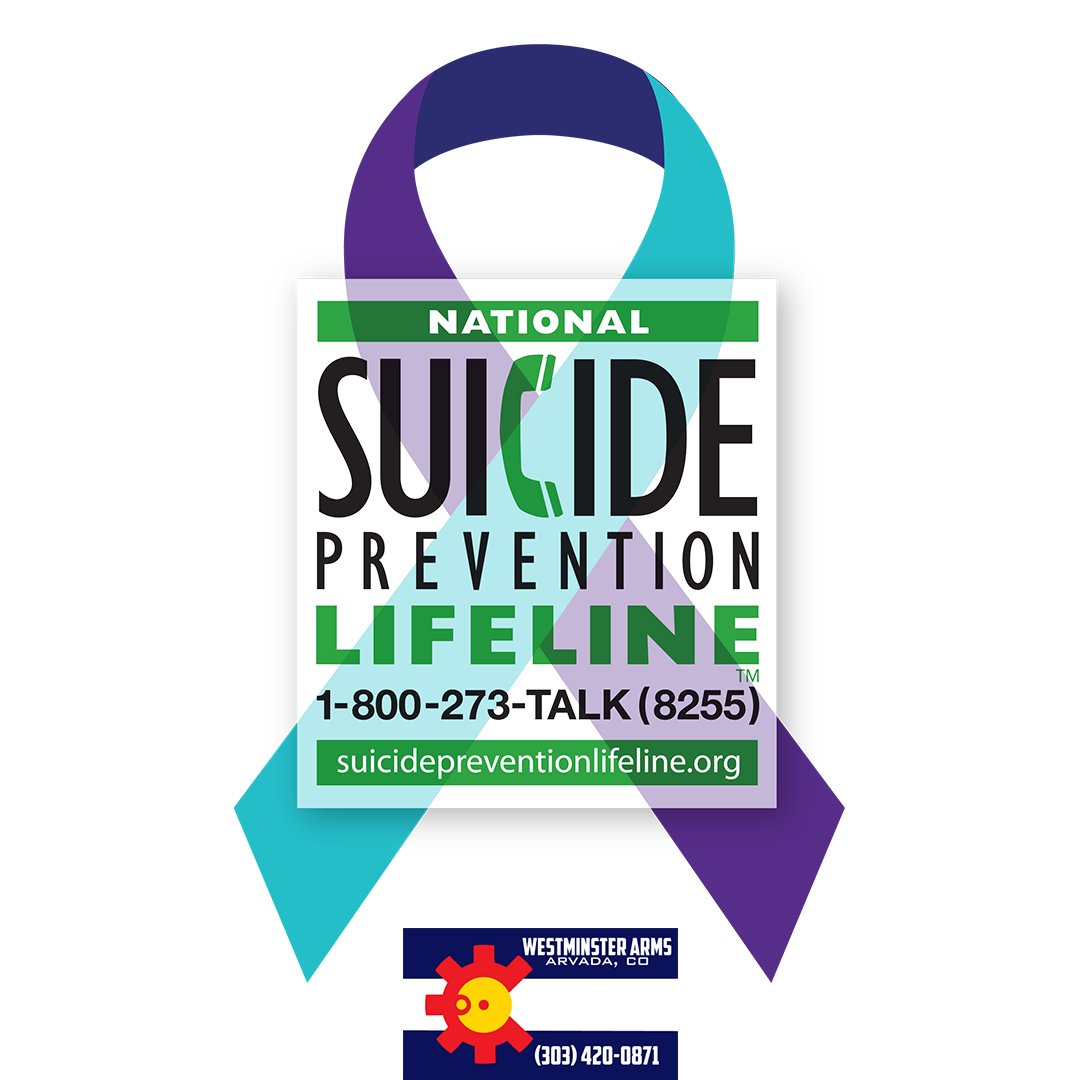 Westminstr_Arms's tweet photo. September is Suicide Prevention Month. All life is deeply valuable. If you or someone you know is struggling, call the Suicide Prevention Lifeline. https://t.co/VeCaC0Wx8F