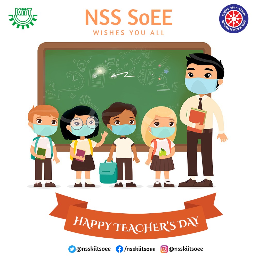 nsskiitetc's tweet photo. A teacher takes a hand, opens a mind and touches a heart. It's a very nobel profession that shapes the character, calibers  future of an individual. Let this day be a day of appreciation honor and recognition to every teacher who surrounds us with inspiration and knowledge. https://t.co/VZAaKoI6w6