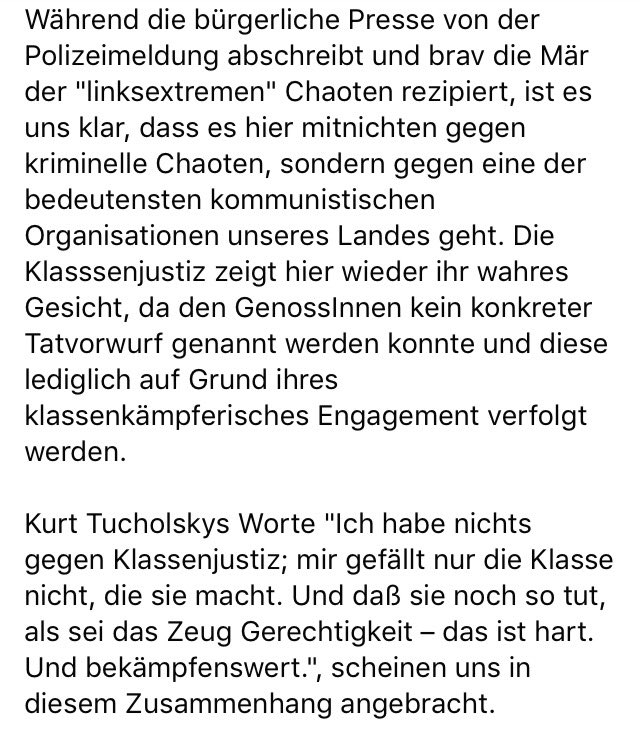 HartBackbordHRO's tweet photo. Solidarität mit dem #roteraufbauhamburg !

#129a #Antirepression #Klassenstaat #klassenjustiz #klassenkampf #sozialismus #Kommunismus #Hamburg #Rostock #MV #roteantifa #hartbackbord #antifaostdeutschland https://t.co/EkA2l2h48e