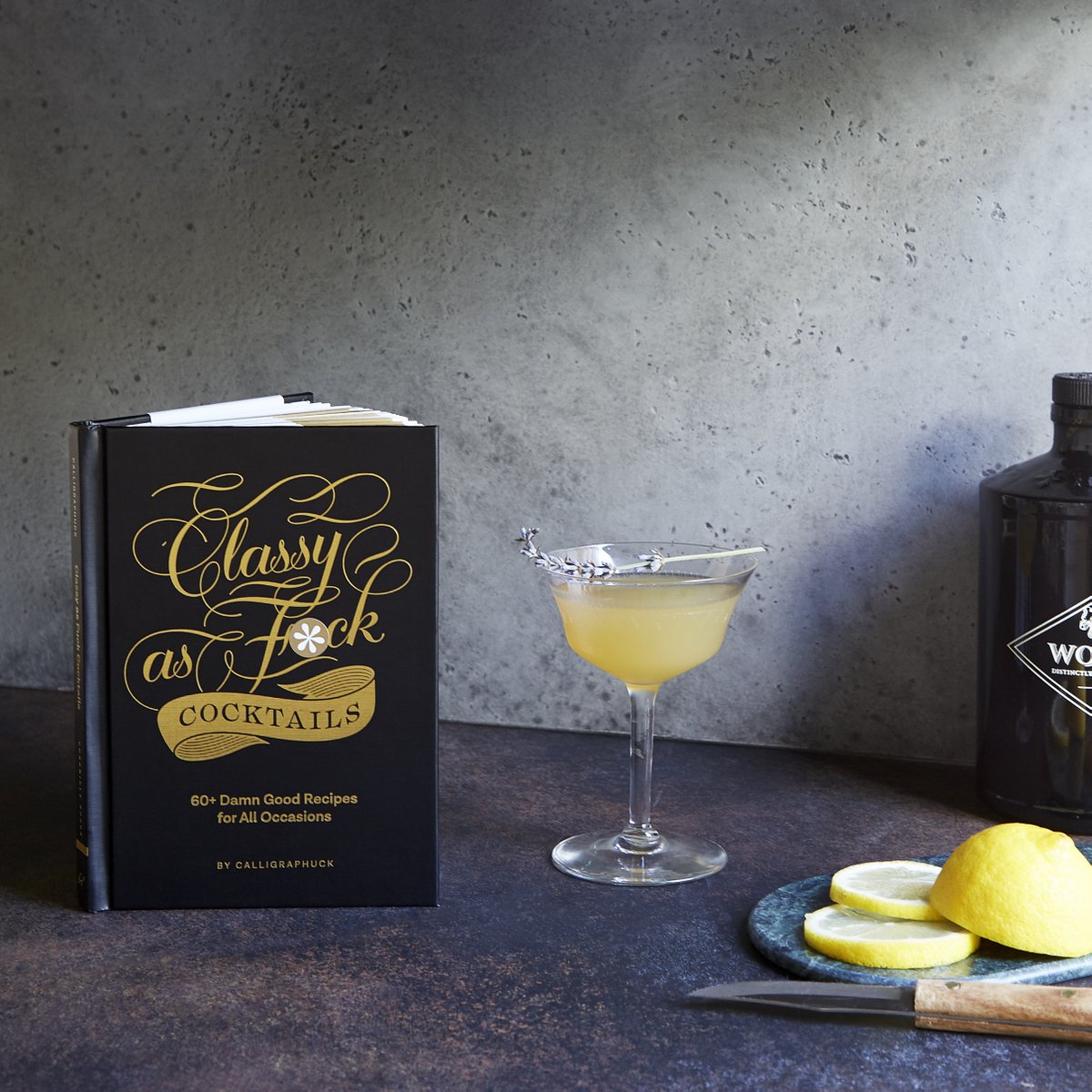 ChronicleBooks's tweet photo. Feeling classy as f*ck? Have a Bellini. Life kicking your ass? Try a Corpse Reviver. From the bestselling @calligraphuck line! Classy as Fuck Cocktails is a cocktail book that celebrates the fine arts of drinking and swearing.🍸https://t.co/dVLa3KOEY6 https://t.co/Ex6Zc8CONq