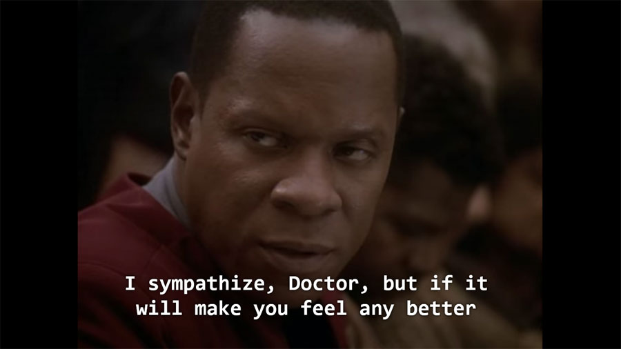 The thing I always come back to is that the hope DS9 gave people living in 2024 was a riot, and they told us that without that uprising here in the U.S., there was no hope for the future. They told us the Trek world we knew & loved couldn't exist without a rebellion in our time.