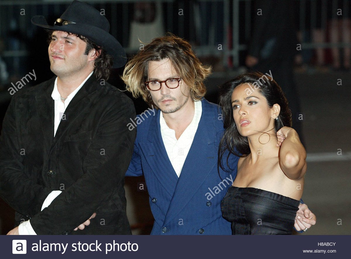  #SalmaHayek and  #JohnnyDepp starred in  #OnceUponATimeInMexico (2003)2020: "The Mexican star shared a stunning picture with her good old pal Johnny to mark his debut on social media "Welcome JohnnyDepp to the Instagram madness! Bienvenido Johnny Depp a Instagram!  #tbt"
