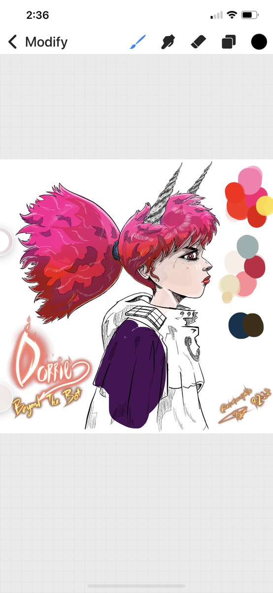 etortorapato's tweet photo. Coming along @lovelydorrie #procreate #sraw #anime #demon @BeyondTheBot https://t.co/BWvCebMKfq