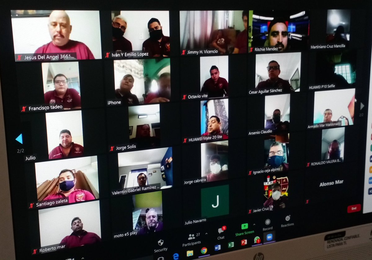 GPozarica's tweet photo. En su Reunión Virtual @GPozarica con nueva modalidad. Siempre presentes y unidos. Al 💯 con nuestra @Seccion42_STPRM y con Nuestro líder @lgps03101 
#QuedateEnCasa 
#MasUnidosQueNunca 🚩 https://t.co/vLYVDY5amW
