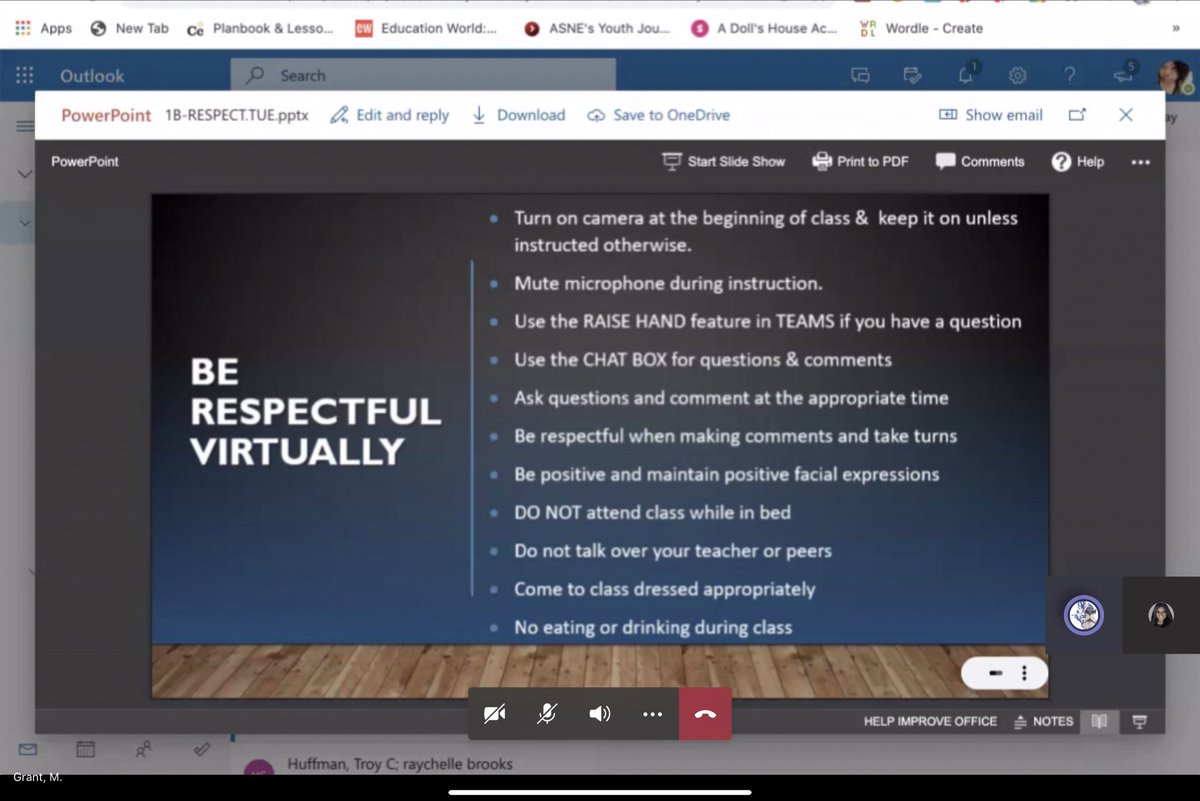 DearDrHenry's tweet image. Dr. Love created excellent PBIS lessons for learners. Ms. Grant led an authentic discussion about virtual etiquette. #500Classrooms #500ClassroomChallenge #Class143 @JKRobinsonEDU @westlakelions