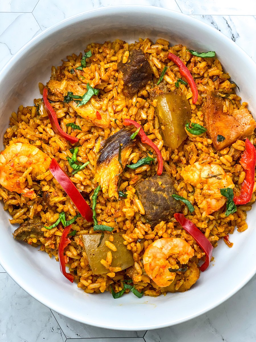 flavourflair_'s tweet photo. Native Jollof Paella ✨ https://t.co/8nKoNN9Li2