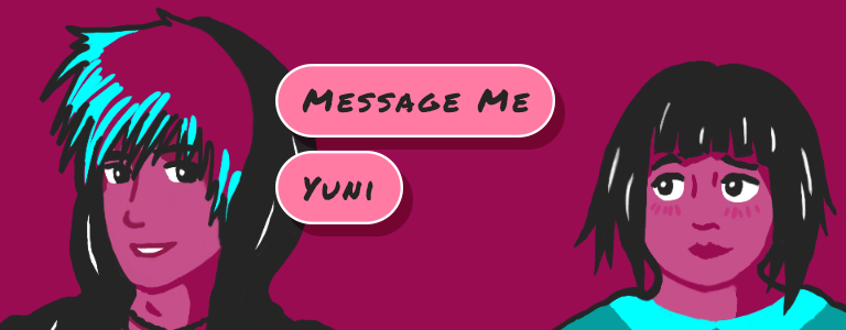 prettysmartnews's tweet photo. She's fandom famous. He's actual famous. Will her art draw them together?

"Message Me, Yuni!" is a body-positive love story told through social media. The demo includes 8 endings and is out NOW for Windows and Mac!

https://t.co/DzTvIw7MvH

#visualnovel #vn #otome https://t.co/lBT3r2BUKG